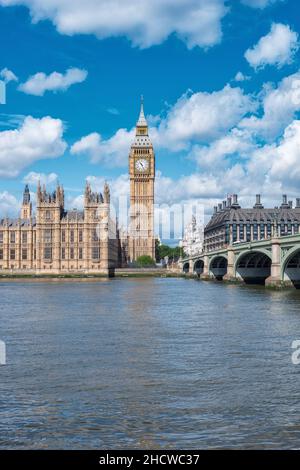 Il Big Ben e le case del parlamento di Londra, Regno Unito Foto Stock