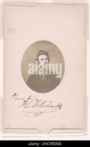 Frederick De Bourg Richards, ritratto studio di lunghezza testa e spalle, rivolto leggermente a destra Foto Stock