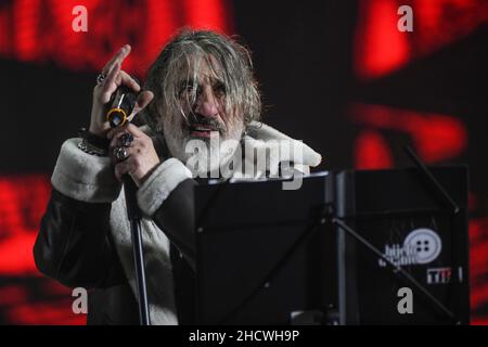 Tifa Vojicic Mladen. Gruppo Goran Bregovic. Concerto di Capodanno a Belgrado 2021-2022 Foto Stock