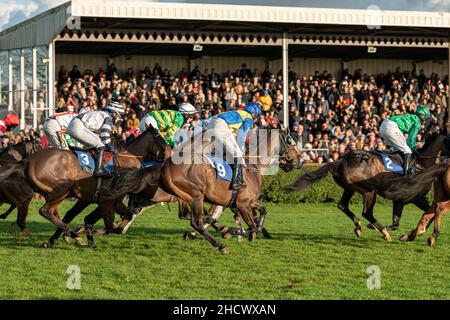 Saint Sonnet in esecuzione a Wincanton il giorno di Santo Stefano 2021 Foto Stock