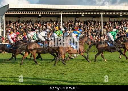 Saint Sonnet in esecuzione a Wincanton il giorno di Santo Stefano 2021 Foto Stock