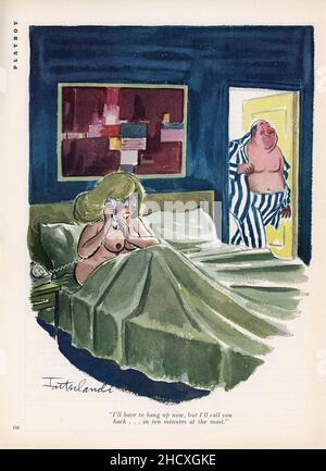 Aprile 1965 cartoon 'Playboy' Magazine, USA Foto Stock