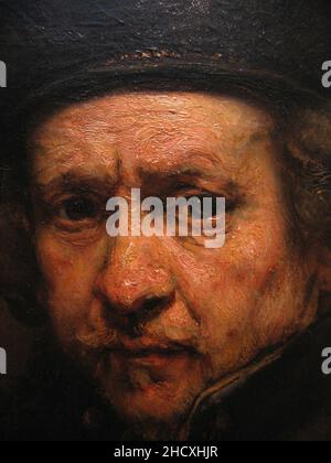 Rembrandt van Rijn - Ritratto personale (1659) dettaglio. Foto Stock