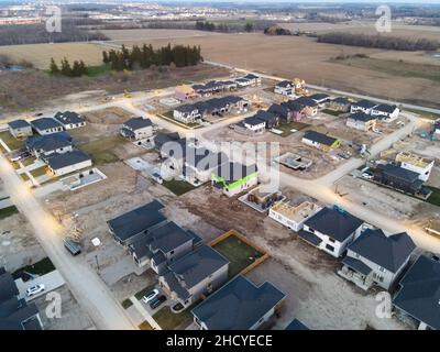 Aprile 2021, New Subdivsion in costruzione a Londra Ontario Canada. Luke Durda/Alamy Foto Stock