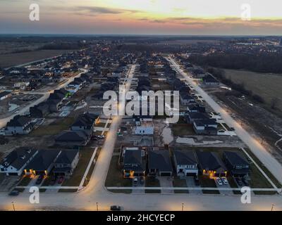 Aprile 2021, New Subdivsion in costruzione a Londra Ontario Canada. Luke Durda/Alamy Foto Stock