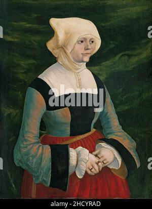 Rintrato de una mujer joven, por Albrecht Altdorfer. Foto Stock