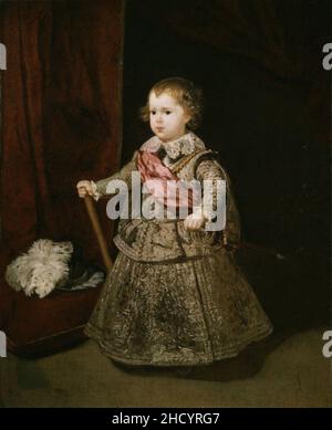 Rintrato del Príncipe Baltasar Carlos, por Diego Velázquez. Foto Stock