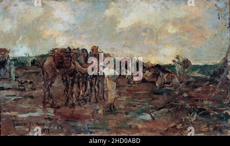 Ricardo de Madrazo y Garreta - sosta per un Arab Caravan Foto Stock