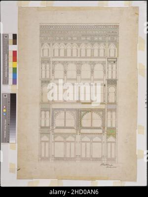 Riso, Goodwin, Walker & Co., New York City. Elevazione. Il rendering Foto Stock