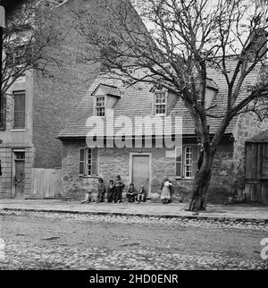 Richmond, Va. la vecchia casa di pietra. Foto Stock