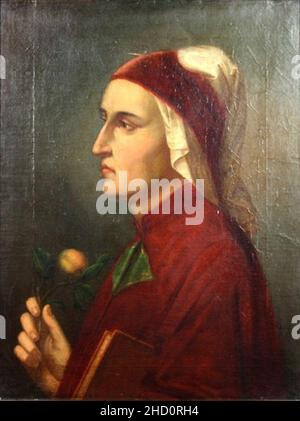 Ritratto di Dante Alighieri 02. Foto Stock