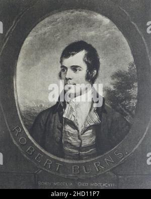 Robert Burns dopo A. Nasmito di William Walker & Samuel cugini. 1830. Foto Stock