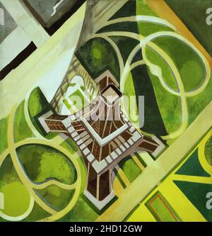 Robert Delaunay, Tour Eiffel e Jardin du Champ de Mars, 1922 - Art Talk. Foto Stock