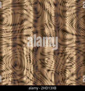 Retro Psychedelic Hypnotic Trippy Acid Swirls senza cuciture modello di terra marrone strisce Foto Stock