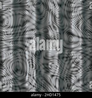 Retro Psychedelic Hypnotic Trippy Acid Swirls senza cuciture motivo strisce grigie Foto Stock