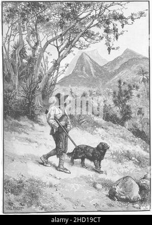 Robinson Crusoe Walter Paget 1896 074. Foto Stock