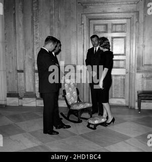 La sedia a dondolo donati alla Casa Bianca Foto Stock