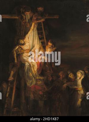 Laboratorio di Rembrandt van Rijn - la discesa dalla Croce Foto Stock