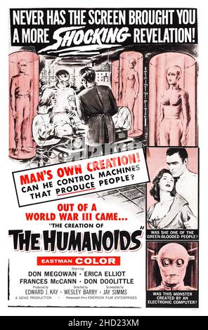 La creazione del poster umanoidi 1962 - film d'epoca / poster film - Science Fiction Foto Stock