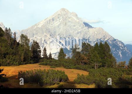 Monte Antelao, Alto Adige, Alpi Dolomiti, Italia Foto Stock