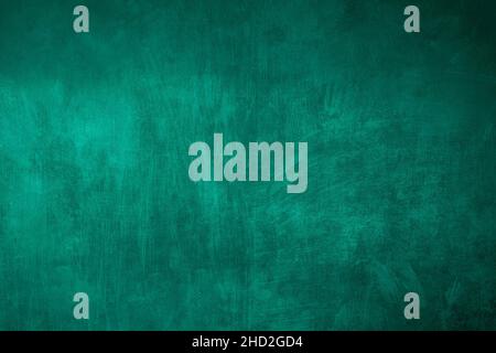 Verde smeraldo parete texture grunge sfondo Foto Stock