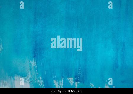Sfondo blu con grunge di colore ciano Foto Stock