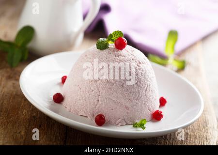 Tradizionale formaggio casolare dessert Foto Stock