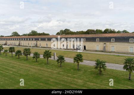 la Corderie Royale situato nel centro di Rochefort Francia sulle rive del fiume Charente e completamente ristrutturato Foto Stock