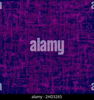 Viola e viola grunge sfondo graffiato. Trama di macchie, macchie, inchiostro, punti, graffi. Sfondo danneggiato. Distress sporco elemento di design artistico Illustrazione Vettoriale