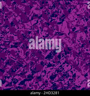 Sfondo viola e viola grunge grunge. Trama di macchie, macchie, inchiostro, punti, graffi. Sfondo danneggiato. Elemento di design sporco stressato Illustrazione Vettoriale
