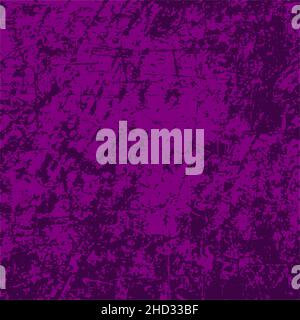 Sfondo viola grungo graffio. Tessuto di distress di macchie, macchie, inchiostro, punti, graffi. Elemento di design per pattern, effetto grungy, template Illustrazione Vettoriale