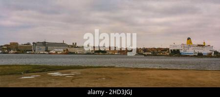 Il lungomare della città di Karlskrona in Svezia Foto Stock