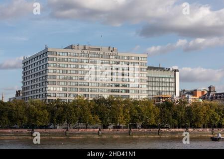 St Thomas' Hospital, grande ospedale NHS sul Tamigi nel centro di Londra, Inghilterra, Regno Unito Foto Stock