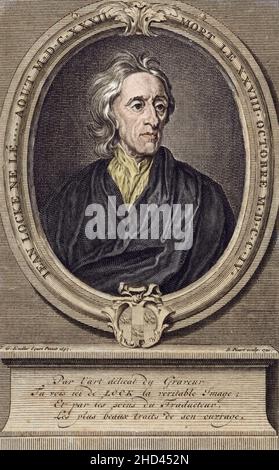 John Locke (1632-1704) filosofo inglese Foto Stock