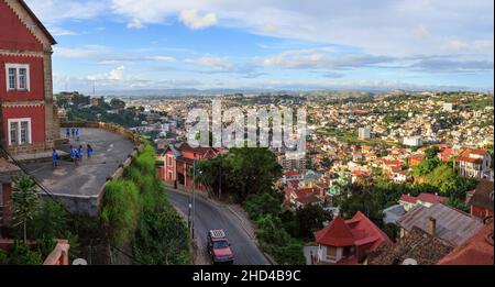 View over Tana, Madagascar Stock Photo