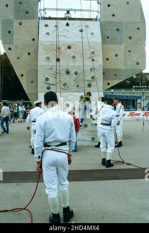 Archivi 80ies: Esercito francese, Illustrazione, Lione, Francia Foto Stock