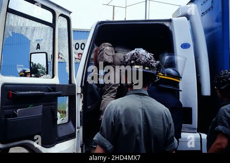 Archivi 80ies: Esercito francese, Illustrazione, Lione, Francia Foto Stock