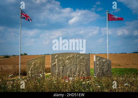 Memoriale al decimo Battaglione del reggimento di Paracadute. Foto Stock