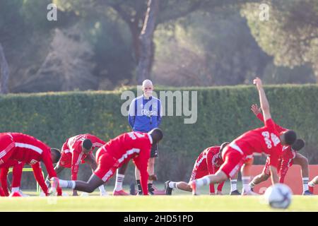 , PORTOGALLO - GENNAIO 3: Pullman Erik Ten Hag di Ajax durante la sessione di addestramento Ajax il giorno 1 a Quinta do Lago il 3 gennaio 2022 in Portogallo. (Foto di ben Gal/Orange Pictures) Foto Stock