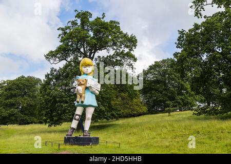 Scultura di beneficenza di Damien Hirst. Foto Stock