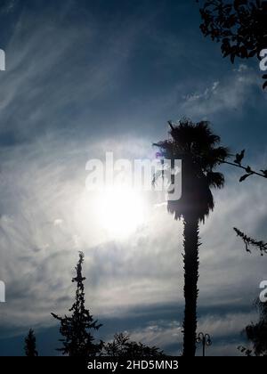 Un segno del santuario de la inmaculada, Santiago, Cile Foto Stock