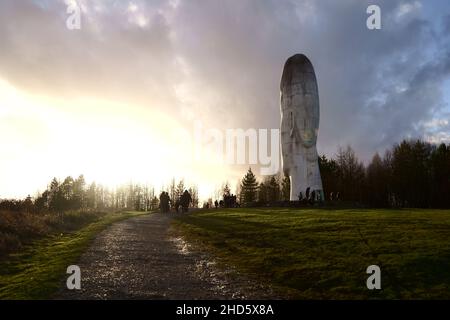 La scultura da sogno a Sutton Manor a St Helens Foto Stock