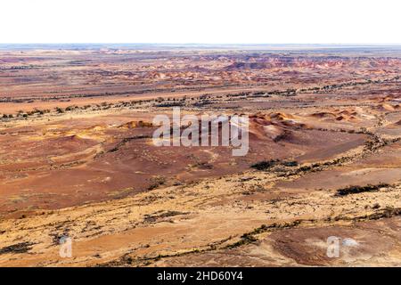 Anna Creek Painted Hills, South Australia fotografia aerea Foto Stock
