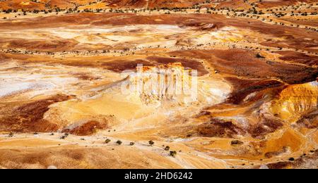 Anna Creek Painted Hills, South Australia fotografia aerea Foto Stock