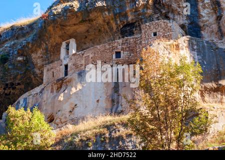 Eremo di San Bartolomeo in Legio, Roccamorice, Abruzzo, Italia, Europa Foto Stock