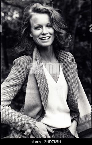 Un ritratto posto dell'attrice modello Shelley Hack che era sulla serie televisiva Charlie's Angels. A Manhattan, 1979. Foto Stock