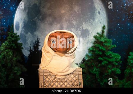 E.T. Statua di cera aliena al museo di Madame Tussauds a Istanbul. Foto Stock