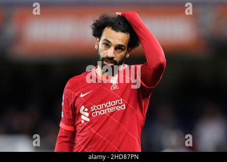 02 Gennaio - Chelsea v Liverpool - Premier League - Stamford Bridge Mohamed Salah durante la partita della Premier League allo Stamford Bridge Picture Credit : © Mark Pain / Alamy Live News Foto Stock