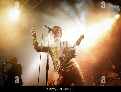 Johnny Marr all'Università di Leeds. Foto Stock