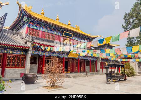 Tempio di Guangren lama a Xi'an, Cina Foto Stock